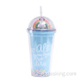 Rainbow Bubble Reusible Plastic Cup